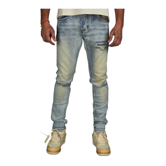 Foreign Brands Politics Mens Akhurst Jeans Blue Wash