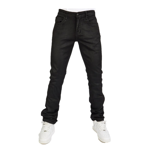 Foreign Brands INC Mens Stacked Wax Pants GREER501-BLACK WAX