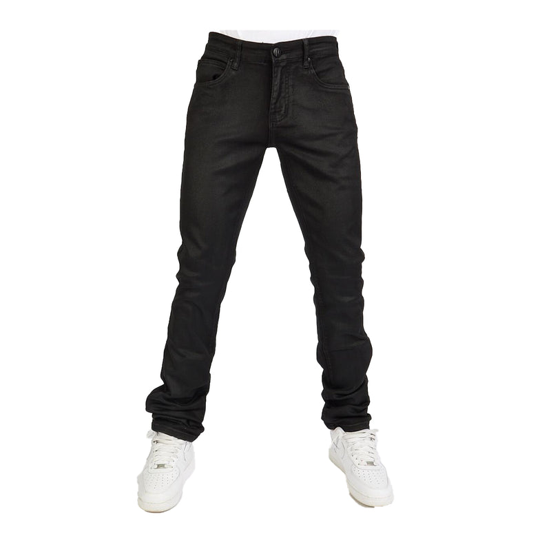 Foreign Brands INC Mens Stacked Wax Pants GREER501-BLACK WAX