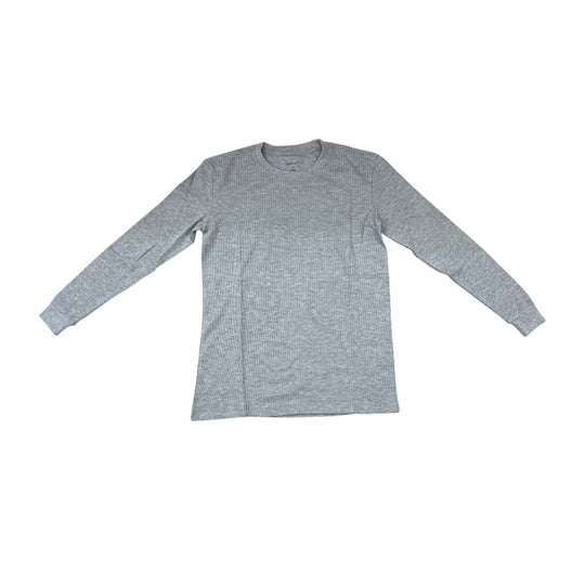 Galaxy Mens Classic Thermal Sweatshirt JMTH-3800 Heather Grey