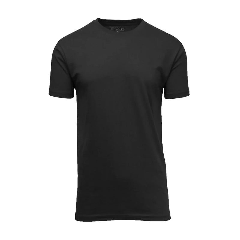 Galaxy Mens Crew Neck T-Shirt MT-970BLK Black
