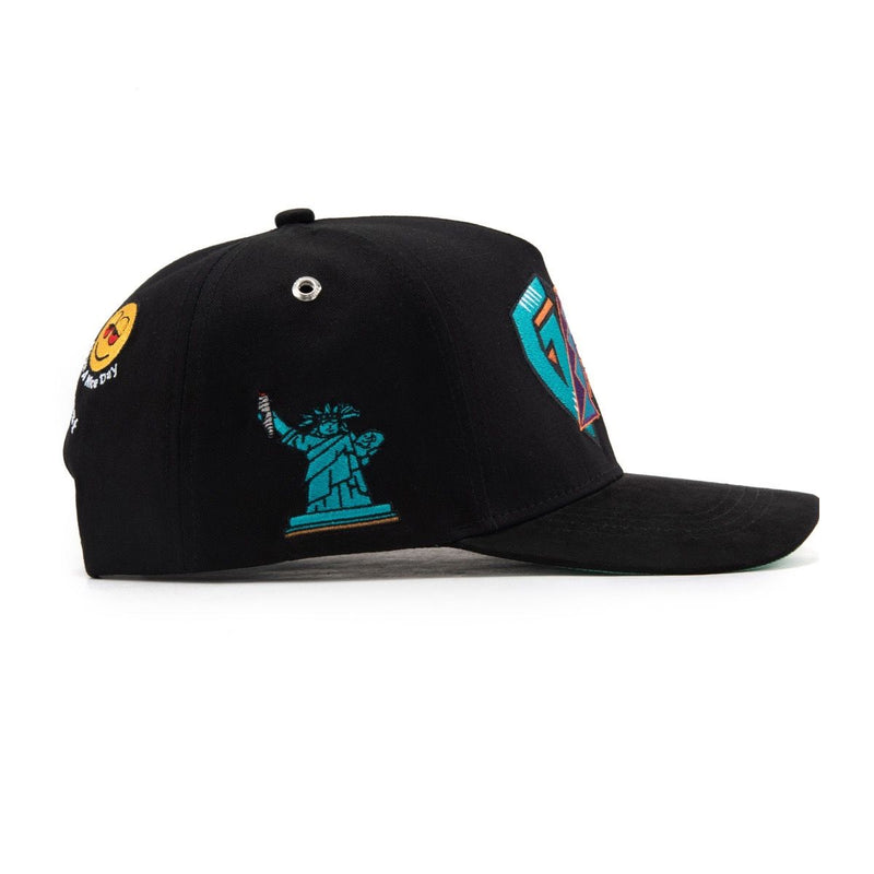 Gas Nyc Mens BL Snapback Hat Black