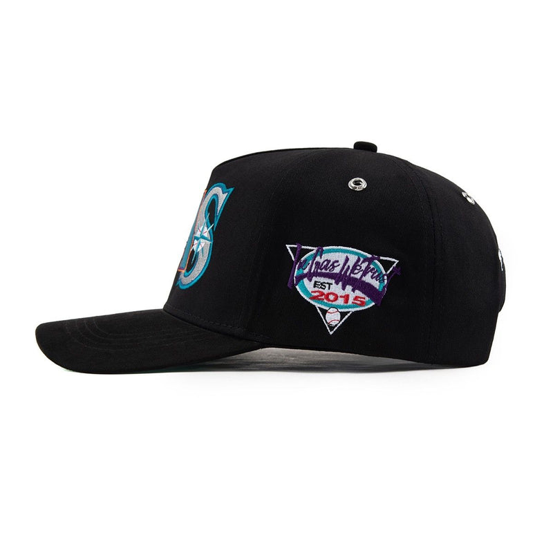 Gas Nyc Mens BL Snapback Hat Black