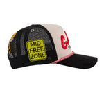 Gas Nyc Mens Gas Trucker Hat Black/Beige