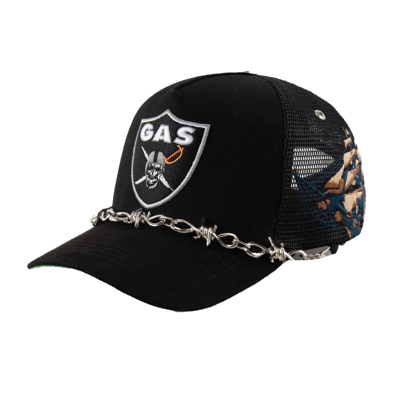 Gas Nyc Mens Gas Nation Trucker Hat Black