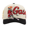Gas Nyc Mens Goat Snapback Hat Black/White