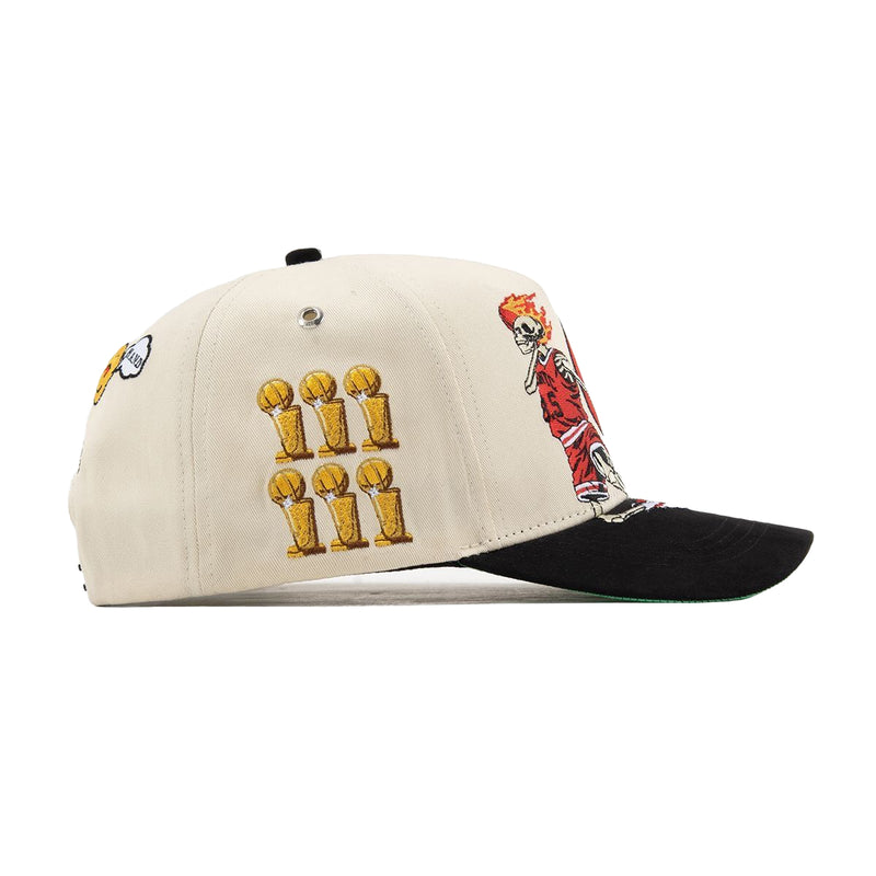Gas Nyc Mens Goat Snapback Hat Black/White