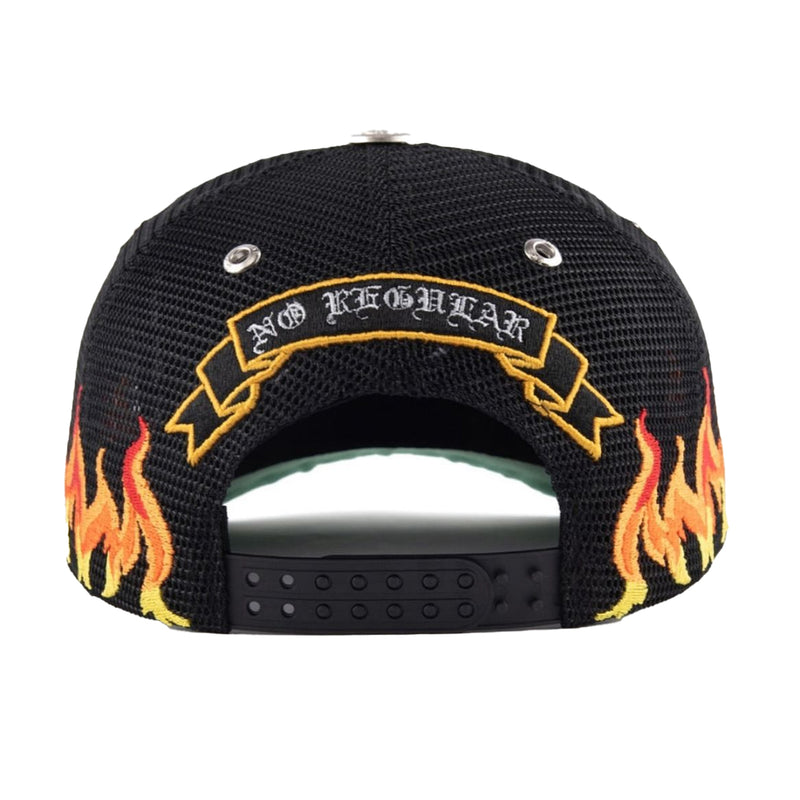 Gas Nyc Mens Nascar Fastcar Trucker Hat Black/White