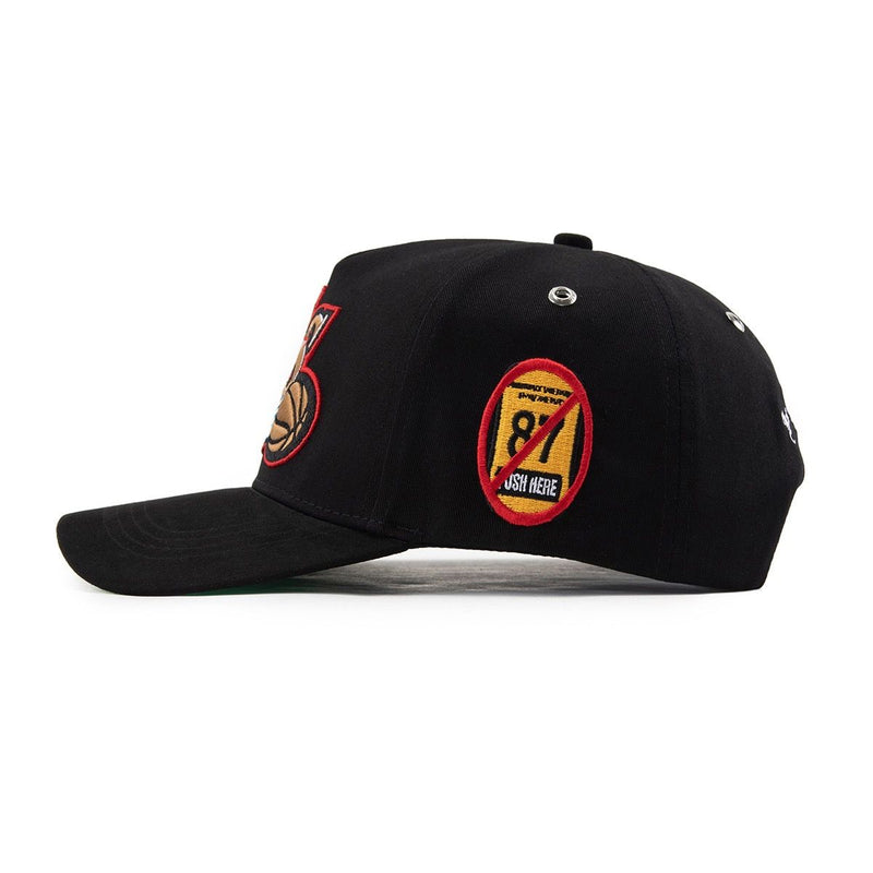 Gas Nyc Mens Practice Snapback Hat Black
