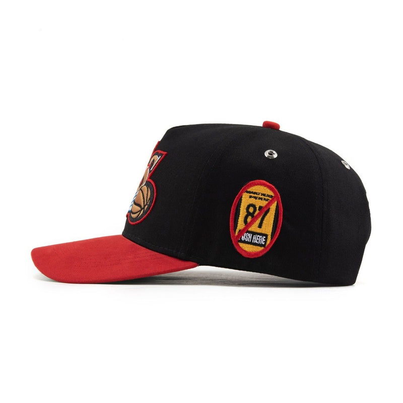 Gas Nyc Mens Practice Snapback Hat Black/Red