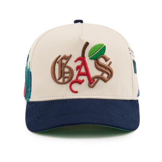 Gas Nyc Mens Rotten Apple Trucker Hat Black/Beige