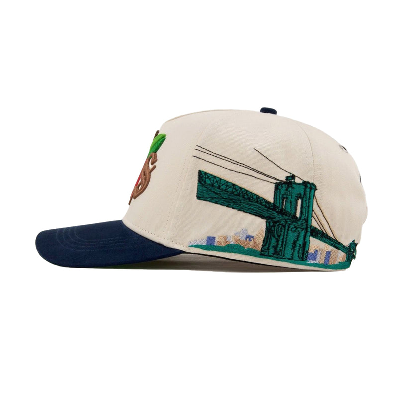 Gas Nyc Mens Rotten Apple Trucker Hat Black/Beige
