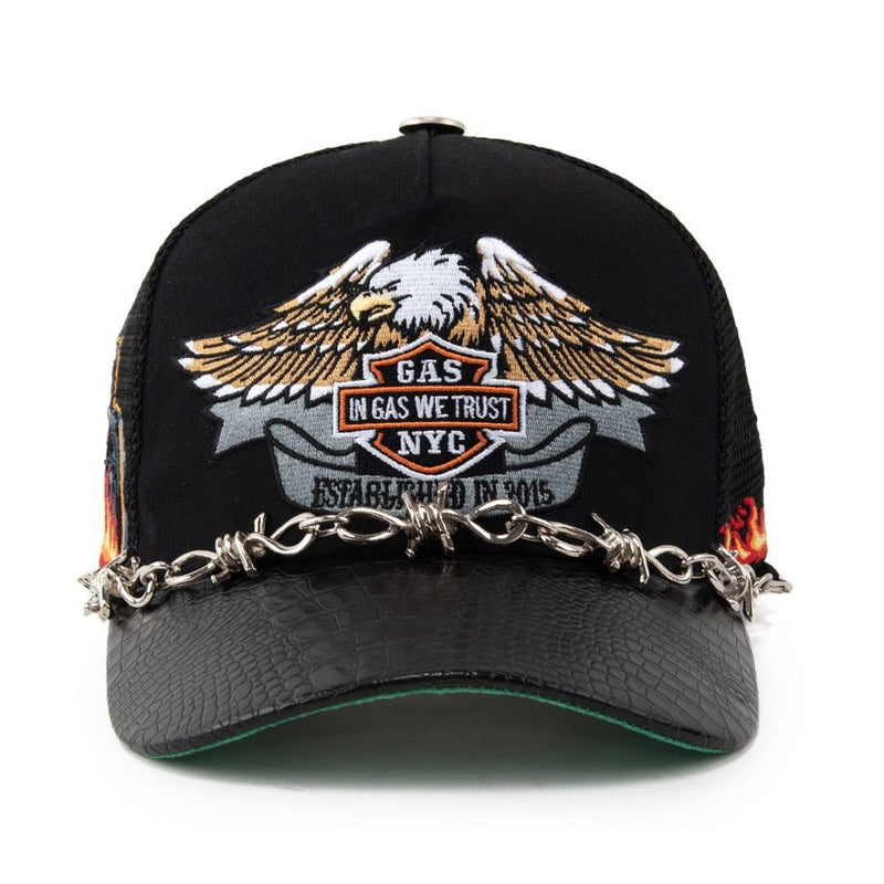 Gas Nyc Mens Vengeance Trucker Hat Black