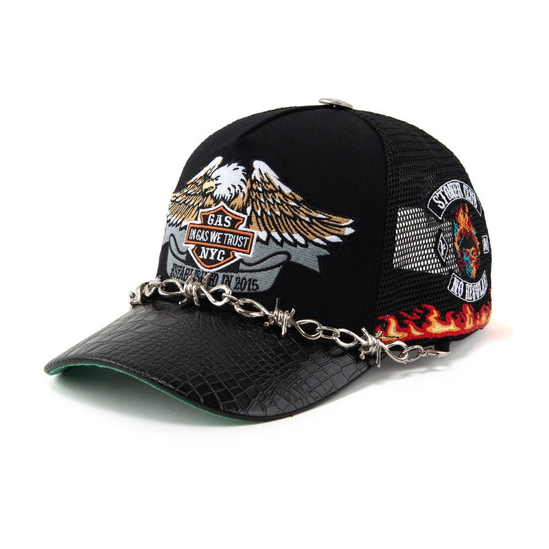 Gas Nyc Mens Vengeance Trucker Hat Black