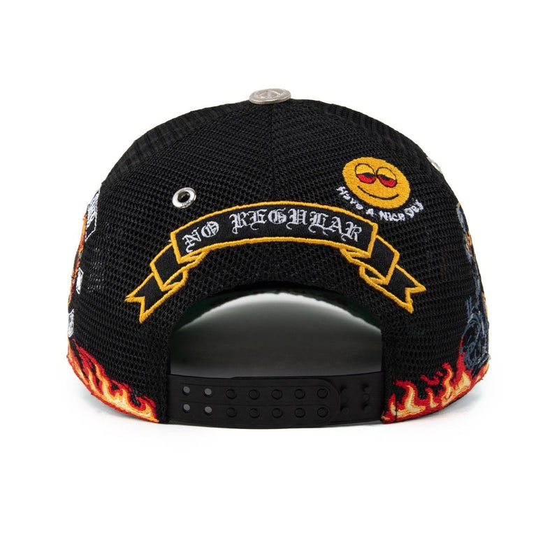 Gas Nyc Mens Vengeance Trucker Hat Black