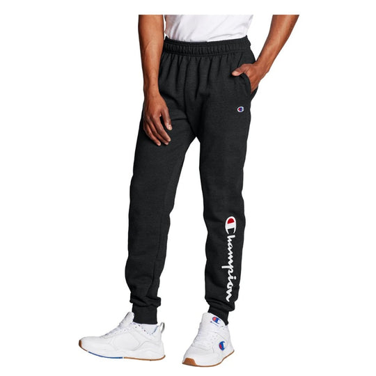 Champion Mens Powerblend Graphic Joggers GF22H586296-BKC Black