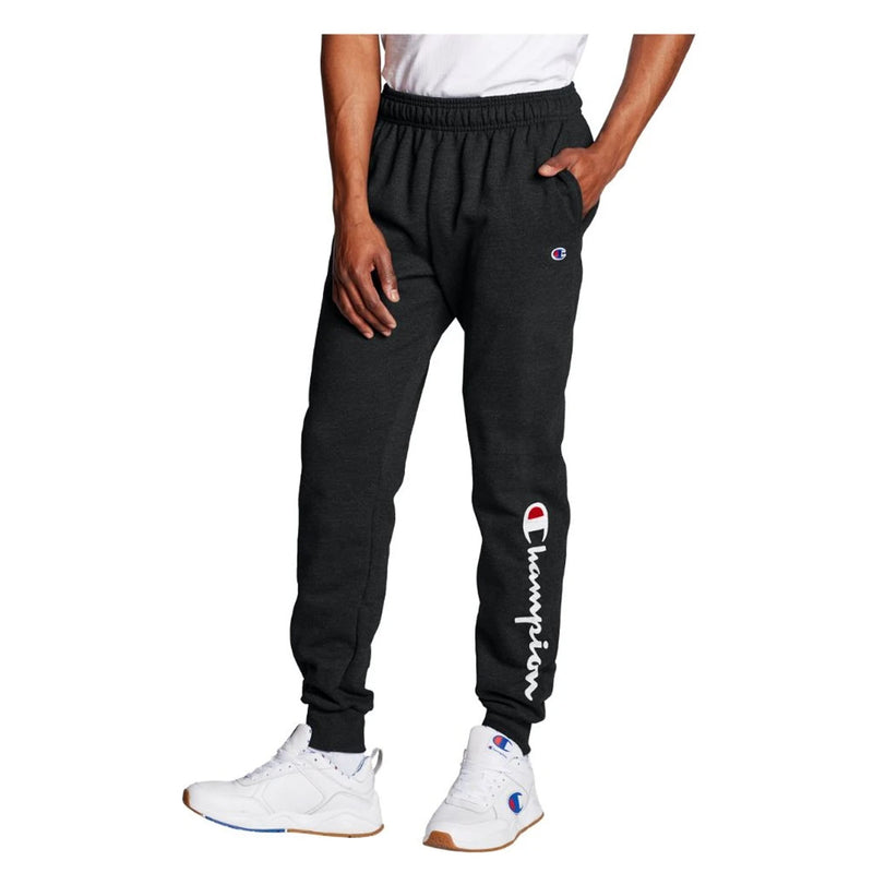 Champion Mens Powerblend Graphic Joggers GF22H586296-BKC Black