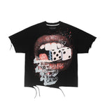 GFA Manasseh Mens Kiss Dice Knit Crew Neck T-Shirt 3306 Black