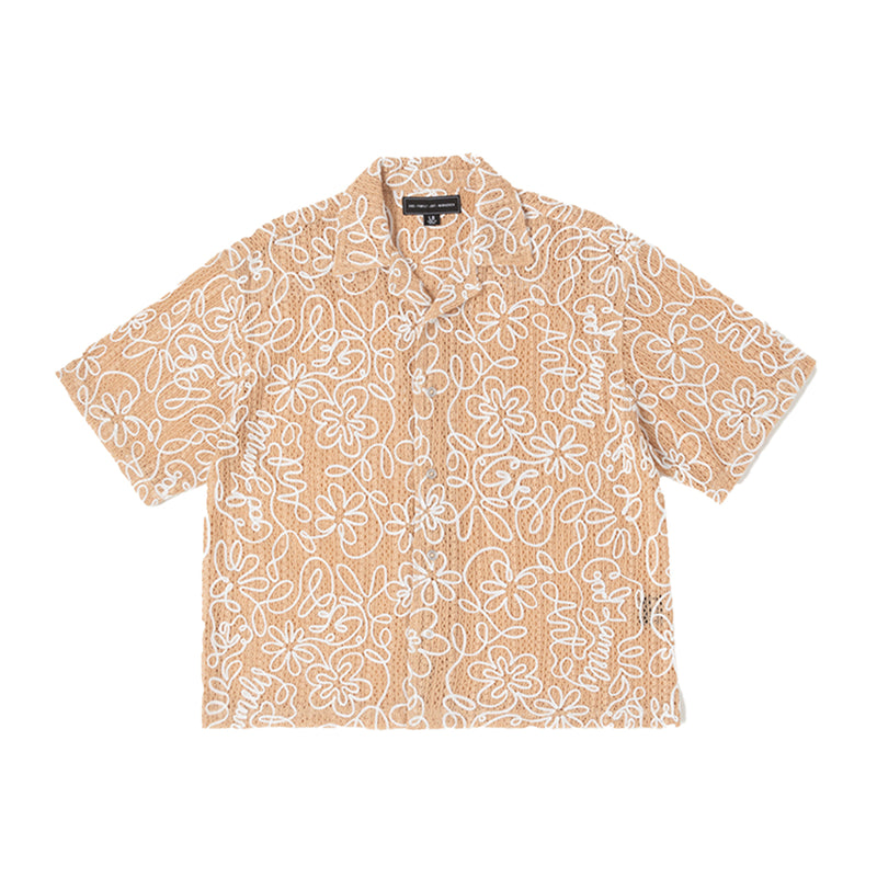 GFA Manasseh Mens Loops Woven Button Front Shirt 3601 Apricot Illusion
