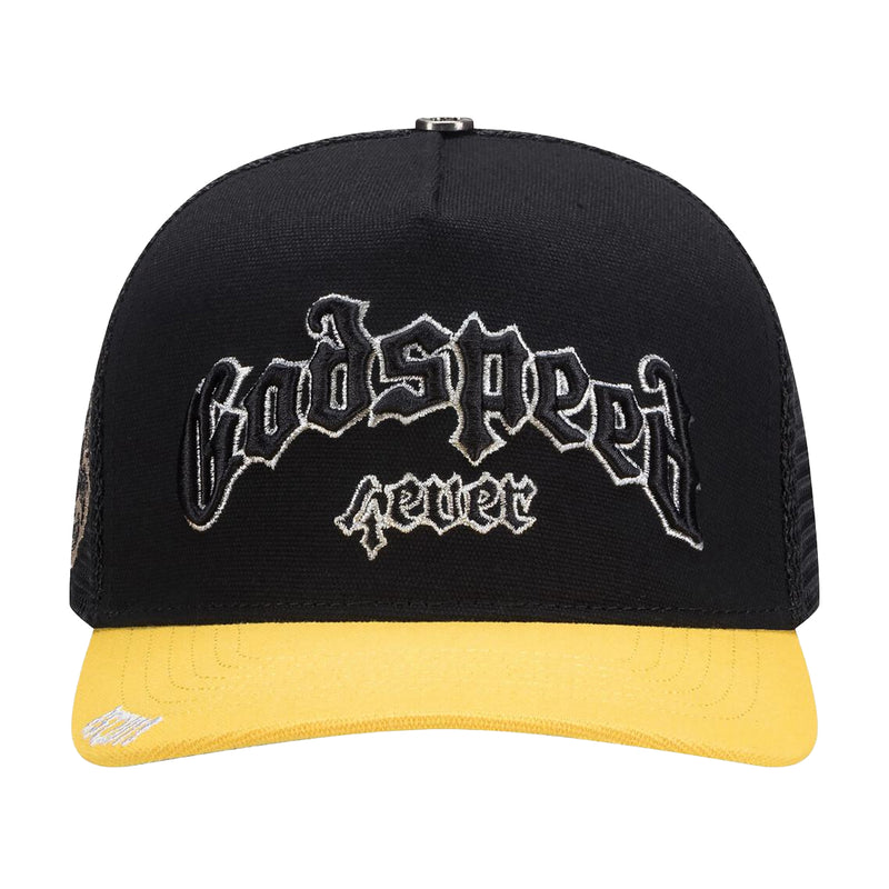 Godspeed Unisex Forever Trucker Hat Black/Yellow