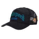 Godspeed Unisex Forever Trucker Hat Black Washed/ Green