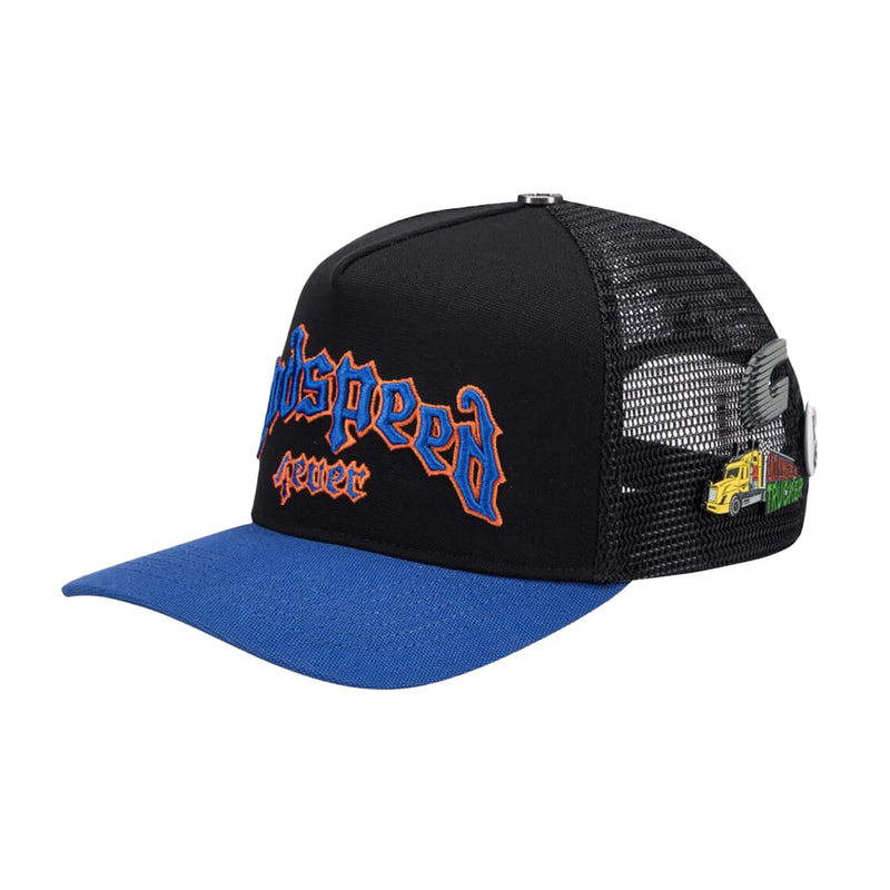 Godspeed Unisex Forever Trucker Hat Black/Blue/Orange