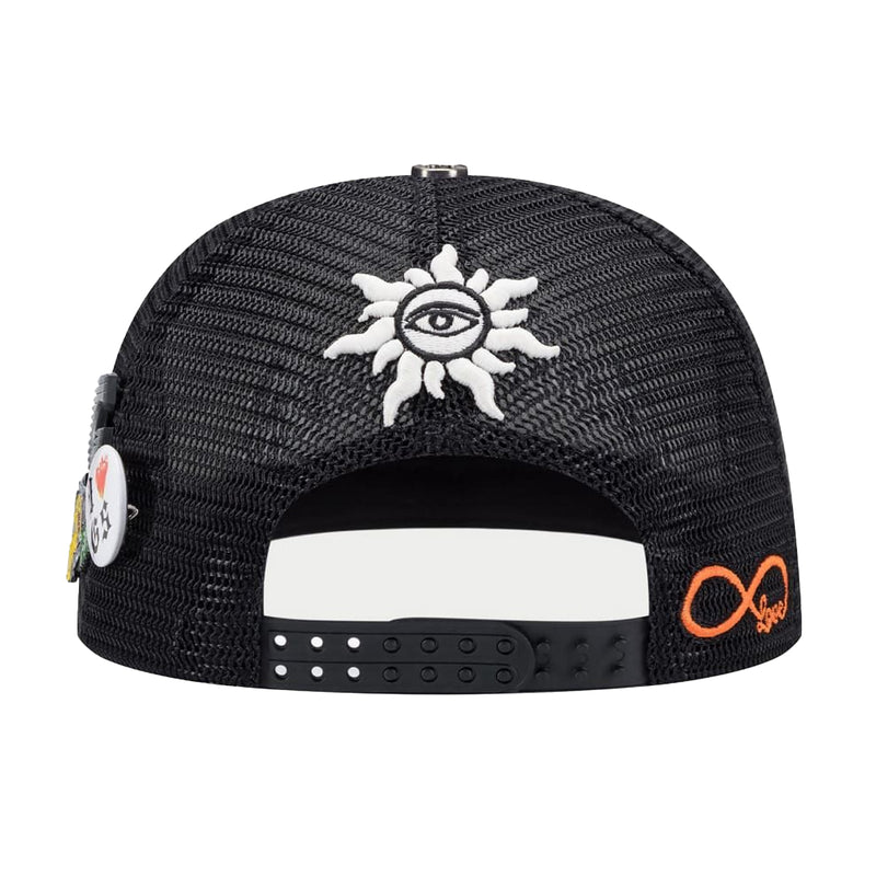 Godspeed Unisex Forever Trucker Hat Black/Blue/Orange