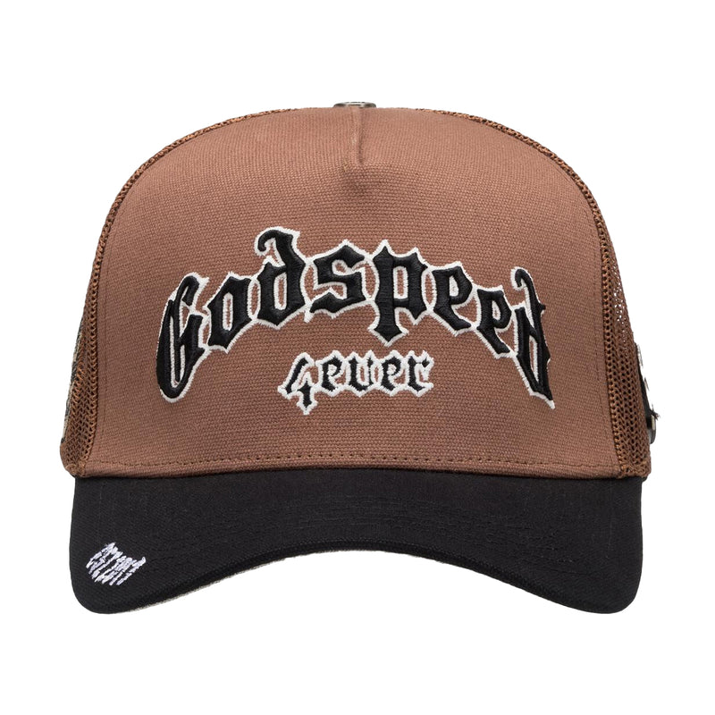 Godspeed Mens Forever Trucker Hat 4EVERHAT Black/Taupe