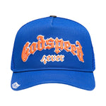 Godspeed Mens Forever Trucker Hat 4EVERHAT Blue/Orange