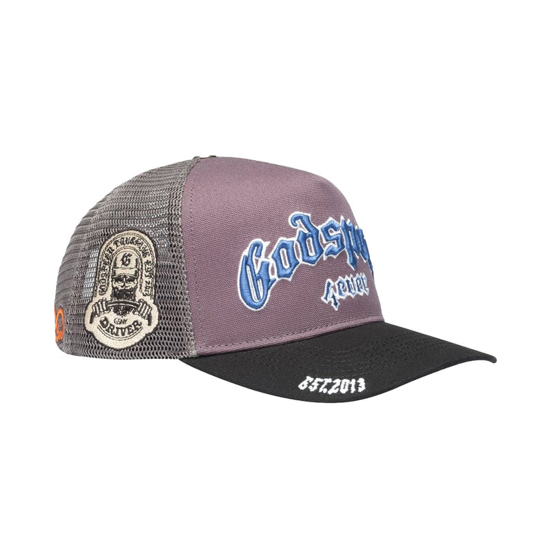 Godspeed Unisex Forever Trucker Hat Grey/French Blue