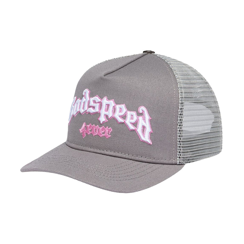 Godspeed Unisex Forever Trucker Hat Grey/Pink