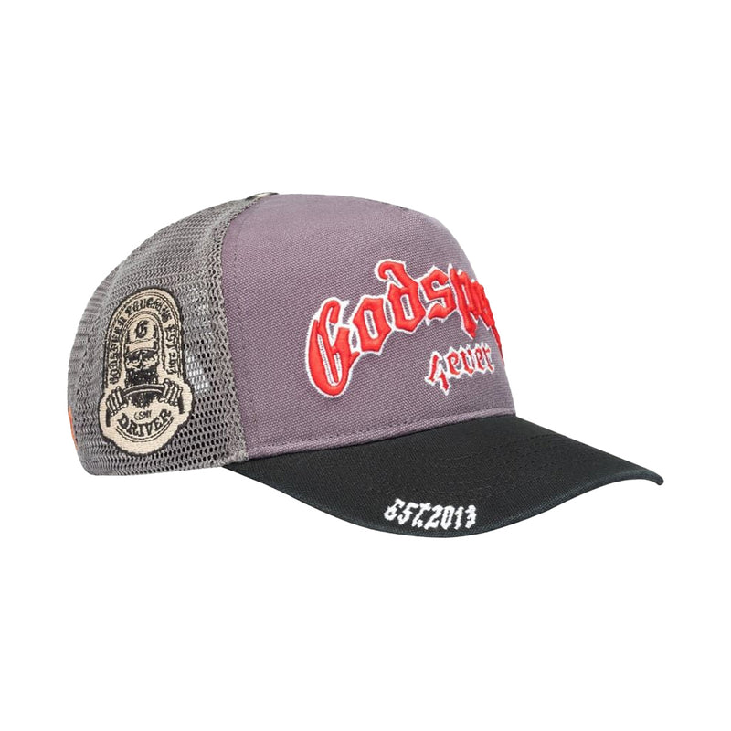 Godspeed Unisex Forever Trucker Hat Grey/Red
