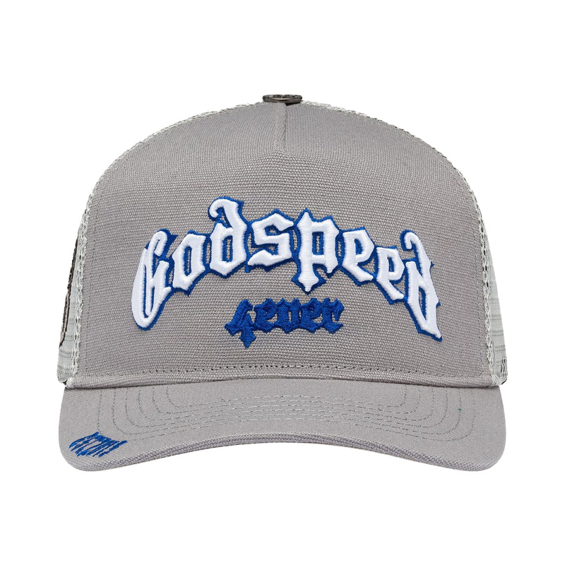 Godspeed Unisex Forever Trucker Hat Grey/Royal