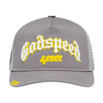 Godspeed Unisex Forever Trucker Hat Grey/Yellow