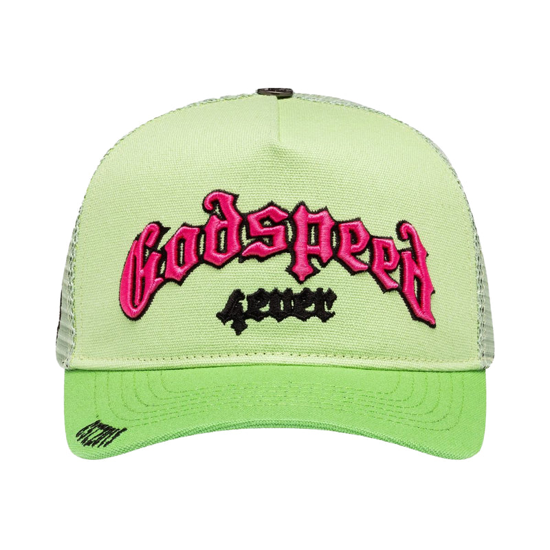 Godspeed Unisex Forever Trucker Hat Lime/Pink