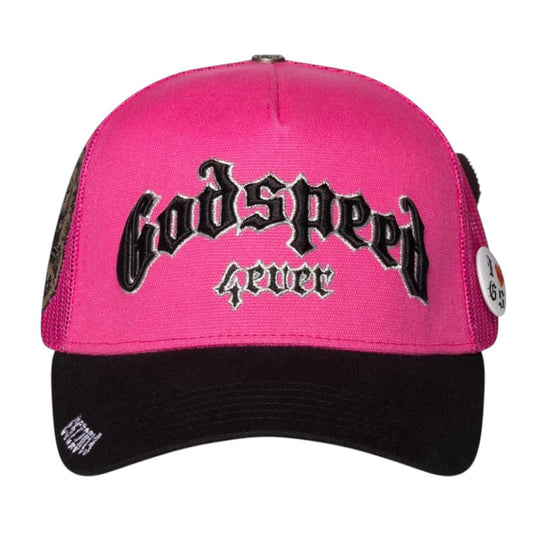 Godspeed Unisex Forever Trucker Hat Pink/Black