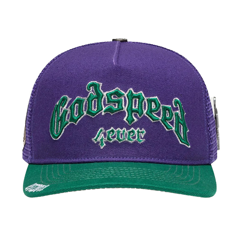 Godspeed Mens Forever Trucker Hat 4EVERHAT Purple/Green