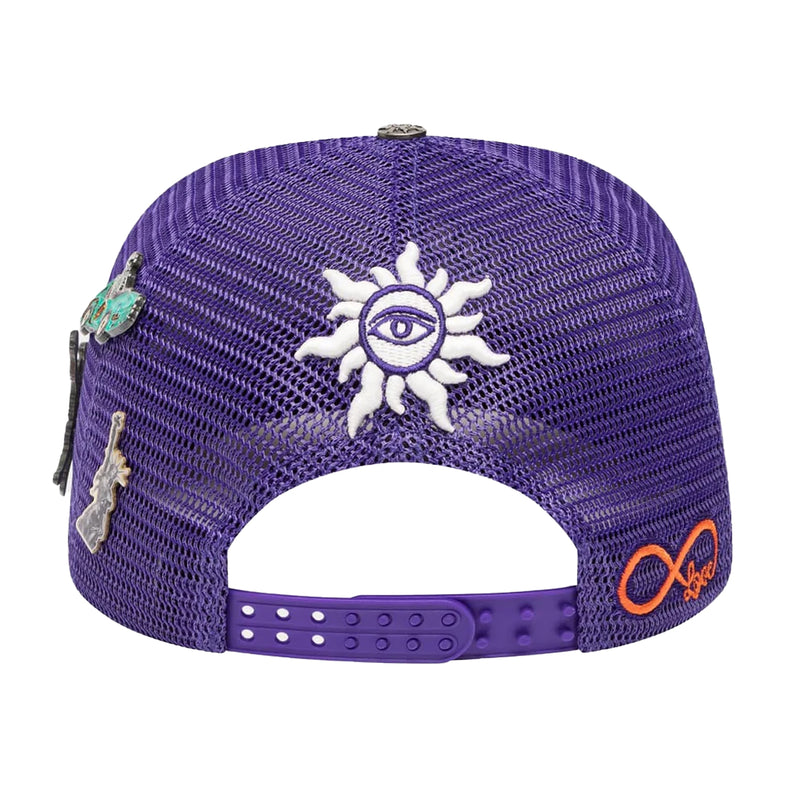 Godspeed Mens Forever Trucker Hat 4EVERHAT Purple/Green
