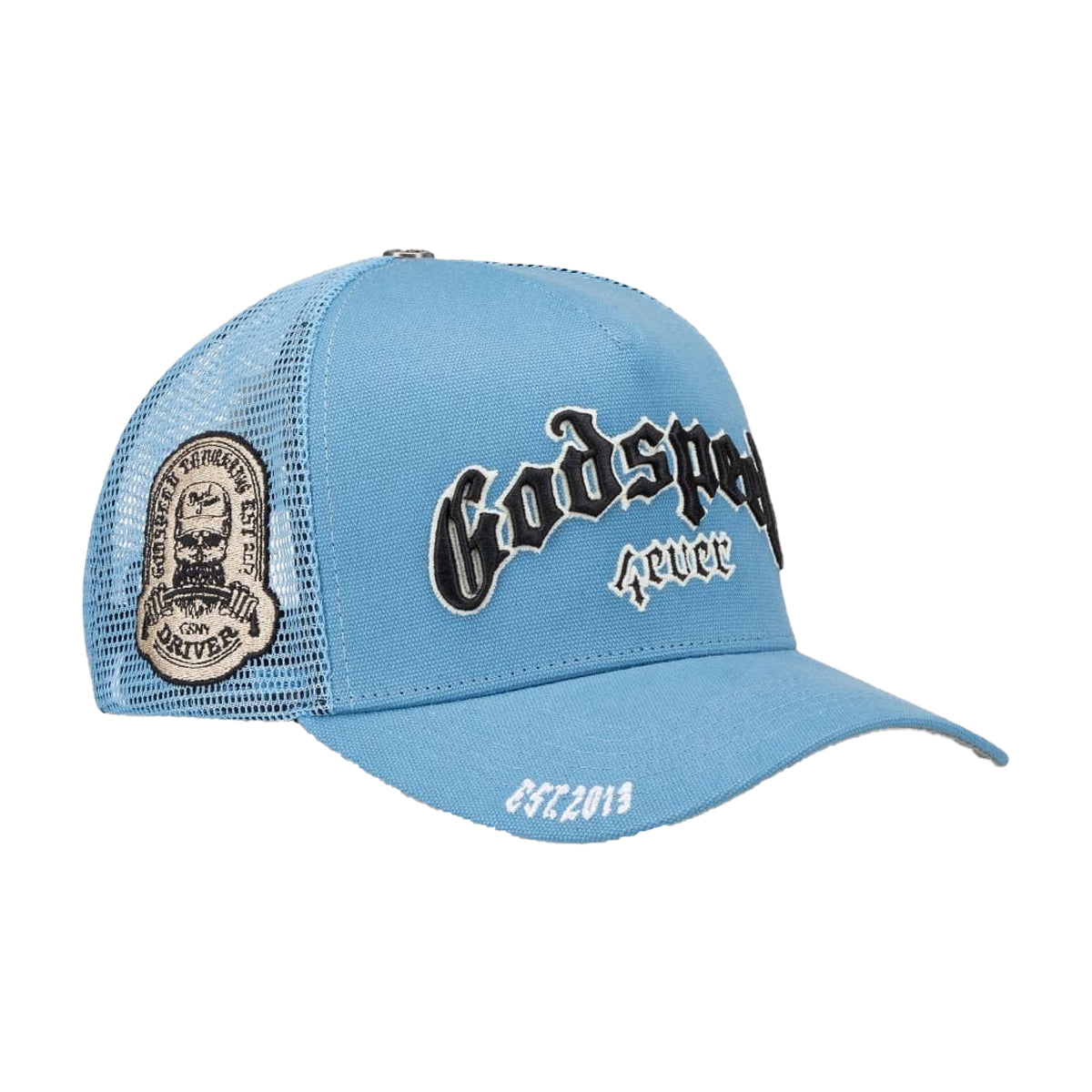 帽子 GODSPEED FOREVER TRUCKER CAP Godspeed Unisex Forever Trucker Hat Sky Blue– Premium Lounge NY