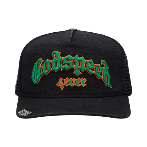 Godspeed Unisex Forever Trucker Hat Vintage Black/Green/Orange