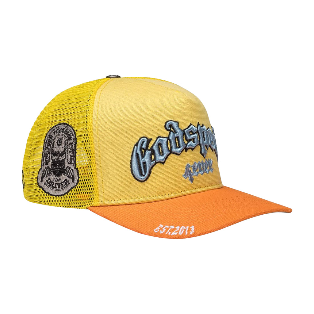 Godspeed Unisex Forever Trucker Hat Yellow/Orange– Premium Lounge NY