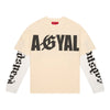 Godspeed Mens Agyal Layered Long Sleeve Shirt Bone