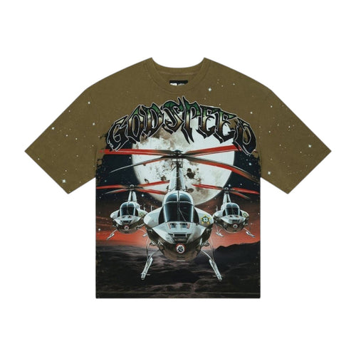 Godspeed Mens Air Strike Crew Neck T-Shirt Olive