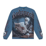 Godspeed Mens Black Monday Long Sleeve Shirt True Blue