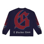 Godspeed Mens Checkmate Long Sleeve Shirt Navy