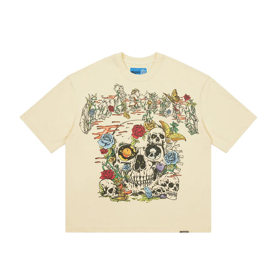 Godspeed Mens NextGen Cosmic Remains Crew Neck T-Shirt Bone