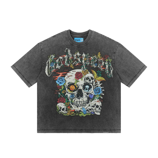 Godspeed Mens NextGen Cosmic Remains Crew Neck T-Shirt Grey Wash