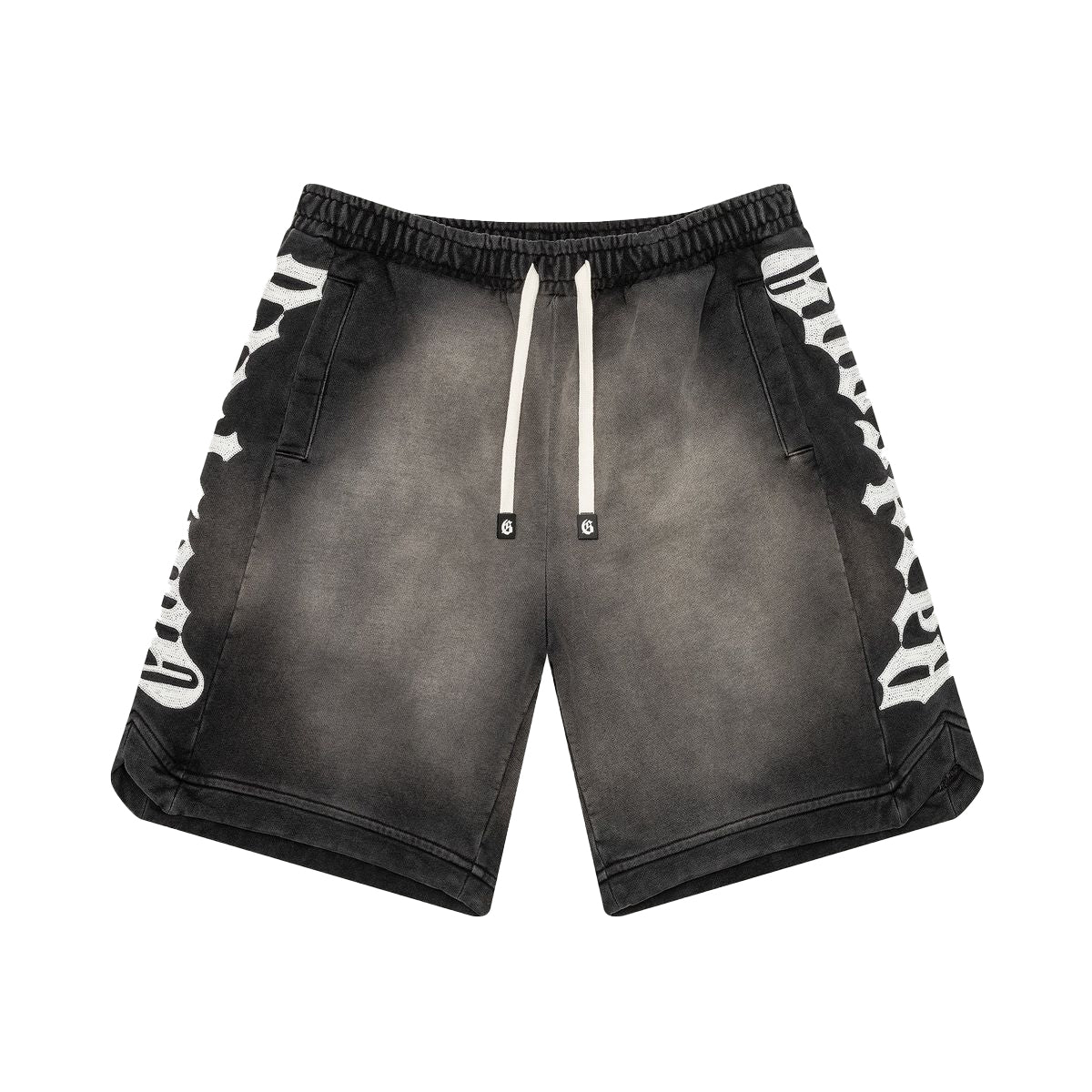 Godspeed Mens Courtside Shorts Black Sun Fade