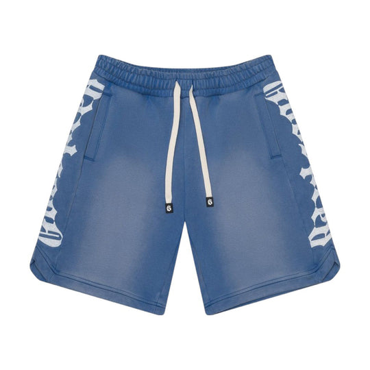 Godspeed Mens Courtside Shorts Blue Sun Fade