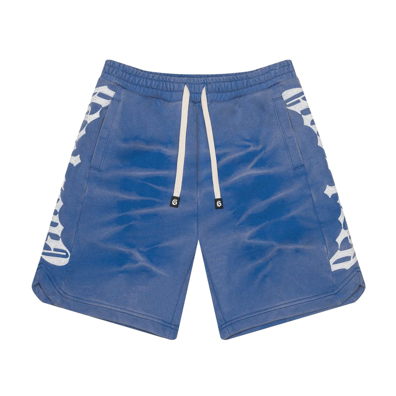 Godspeed Mens Courtside Shorts Blue Tie Dye